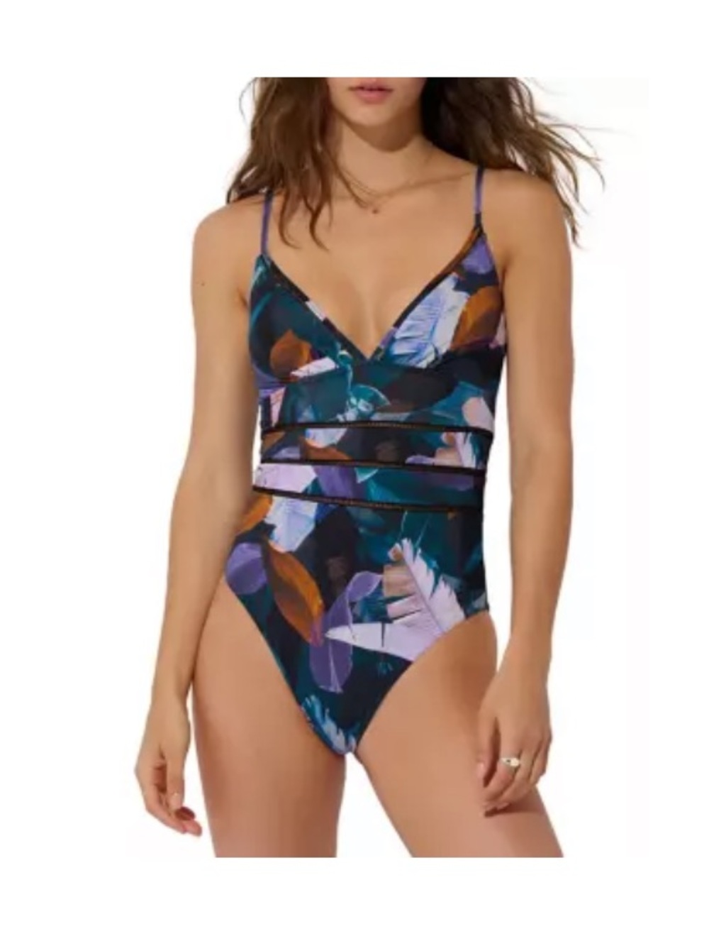 Everyday Sunday Night Romance Cami One-Piece Swimsuit - Combo Black
